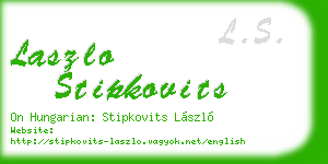 laszlo stipkovits business card